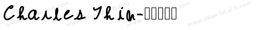 Charles Thin字体转换